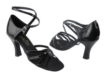 Dance shoes ladies black patent   